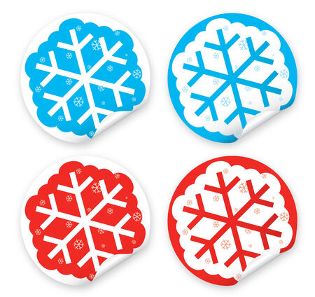 Illustration of sticker with a textのイラスト素材