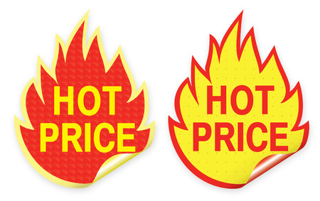 Illustration of sticker with a textのイラスト素材