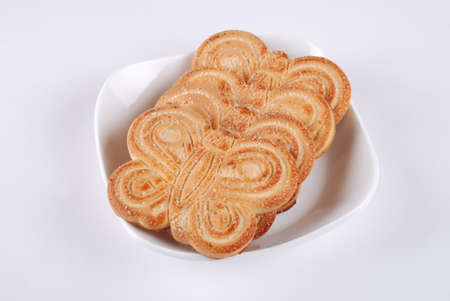 The cookies on grey background
