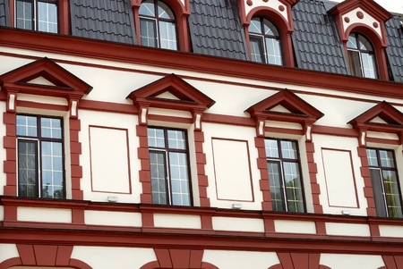 Background from house in european styleの写真素材