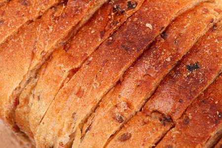 sliced bread as background