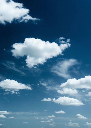 bright sky with clouds as backgroundの写真素材