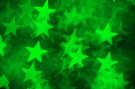 green star shape as backgroundの写真素材