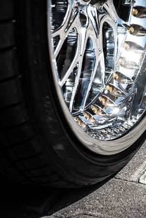car wheel closeupの写真素材
