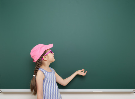girl near the school board