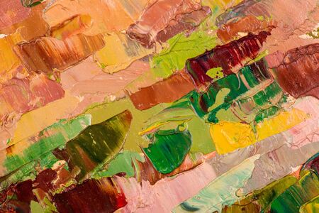 Oil painting abstract brushstrokes closeupの写真素材