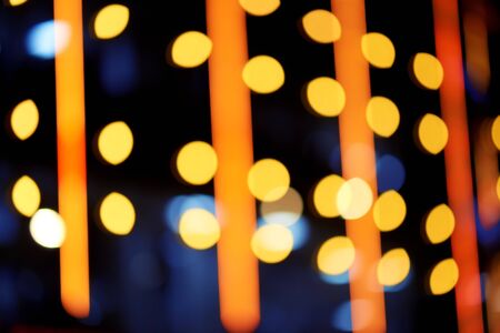 night city lights abstract blur backgroundの写真素材