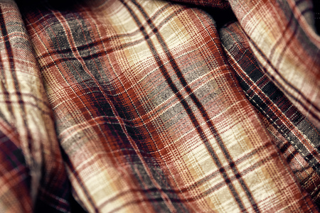 checkered fabric close up for texture or background