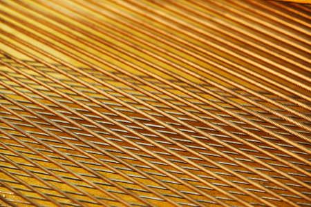 piano deck close view, chords and other parts, grand piano musical instrumentの写真素材