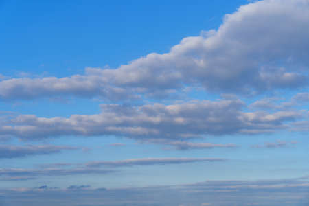 bright sky with beautiful clouds during an evening as a background