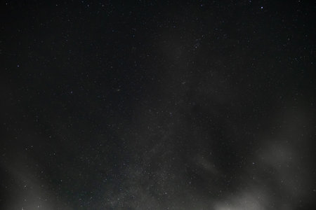 dark night sky and stars, space as background