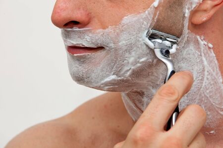 Man shaving