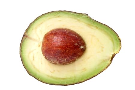 Avocado on white background