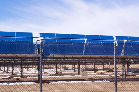 Solar panels for renewable energyの写真素材