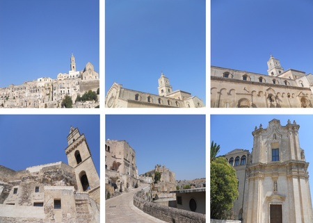 collage: Matera stonesの写真素材