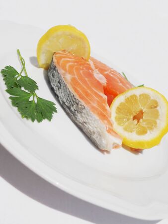 Fresh salmonの写真素材