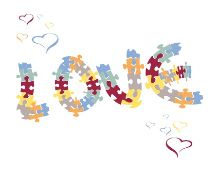love puzzleのイラスト素材