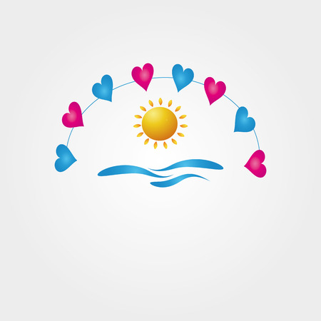 sea in party holiday vector illustrationのイラスト素材