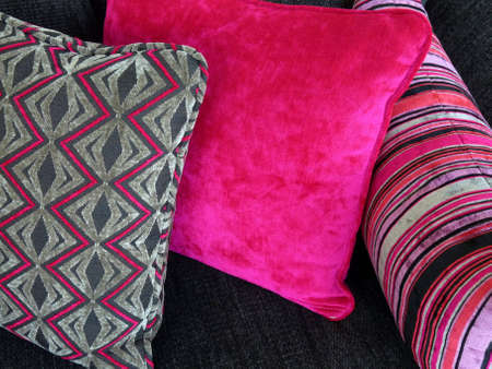 Cushions on sofaの写真素材