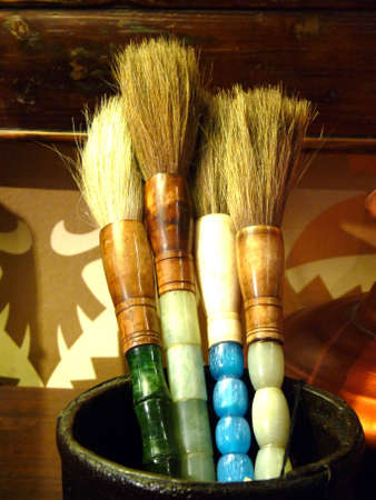 Chinese paintbrushの写真素材