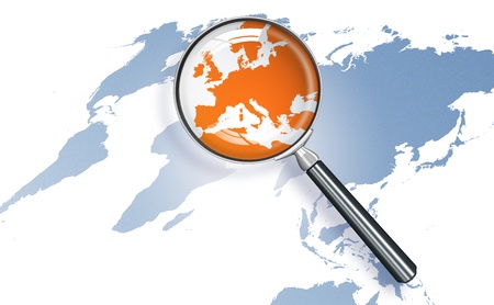 focus on europe unionの写真素材