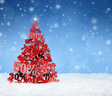 christmas tree salesの写真素材