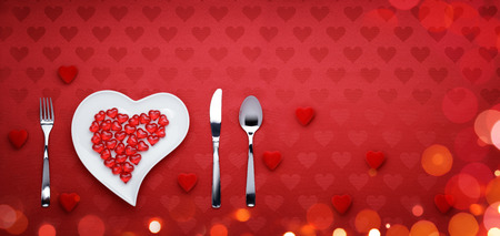 Valentines Day Dinnerの写真素材