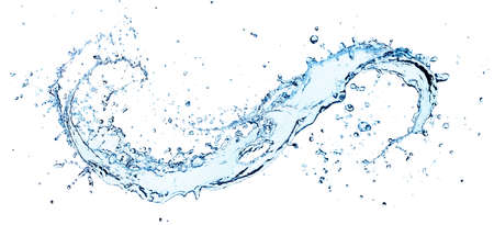 Splash Flow Water With Fresh Dropsの写真素材