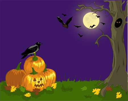 Halloween night のイラスト素材