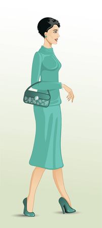 Woman walking のイラスト素材