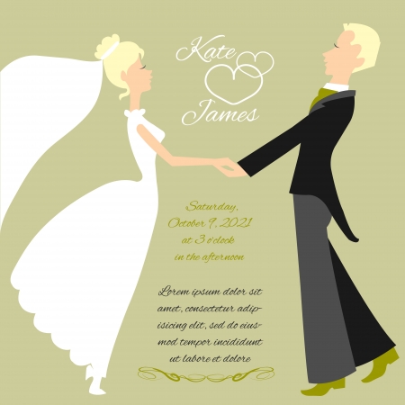 Wedding coupleのイラスト素材