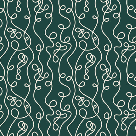 Decorative pattern with ornate rope, seamless pattern, vector image, eps10のイラスト素材