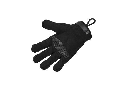 Military gloves, tactical gloves, protective gloves isolated white background. Wrist. Hunting Full Finger Gloves isolated on whiteの写真素材