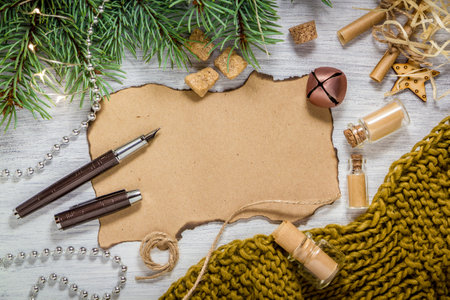 christmas new year composition concept backgroundの写真素材