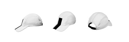 Baseball cap from different sides. Mockup for design creation. Isolate on white background.の写真素材