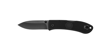 Pocket folding knife isolate on white background. Compact metal sharp knife with a folding blade.の写真素材
