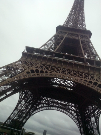 Tower of Paris in winterの写真素材