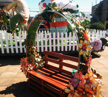 Christmas chairの写真素材