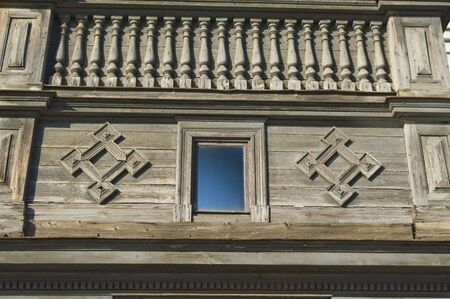 old wooden house in center of Rigaの写真素材