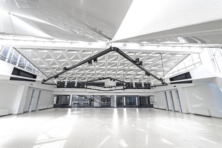 Kiev, Ukraine - Mar. 2019: Modern interior filled with sunlightのeditorial素材