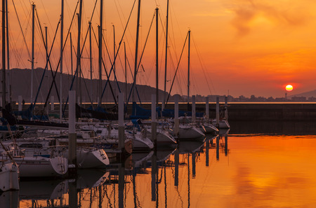 Yacht Harbor Sunset 