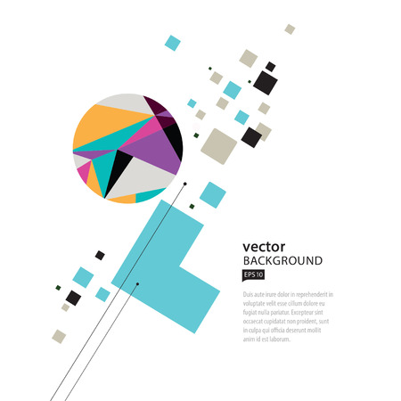 Vector Abstract Geometric Compositionのイラスト素材