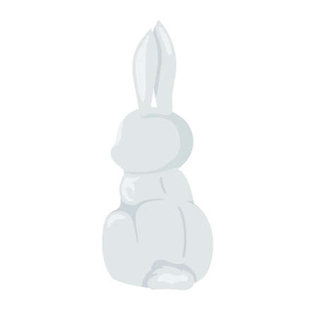 vector illustration of cartoon rabbits of different breeds. Lovely rabbits for veterinary design. Gray, red and white rabbits. Cheerful, soft, fluffyのイラスト素材