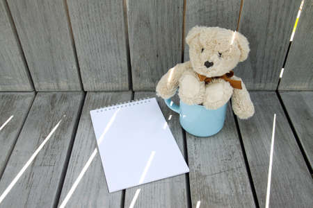 Blank catalog, magazine, book template with soft shadows. Ready for your designの写真素材