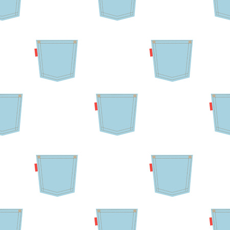 Seamless pattern with jeans pockets. Vector illustrationのイラスト素材