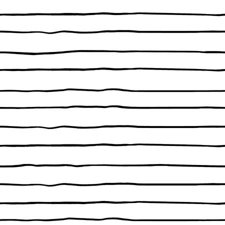 Seamless pattern with hand drawn ink shapes. Trendy black and white background. Great for fabric, textile, wrapping. Vector Illustrationのイラスト素材