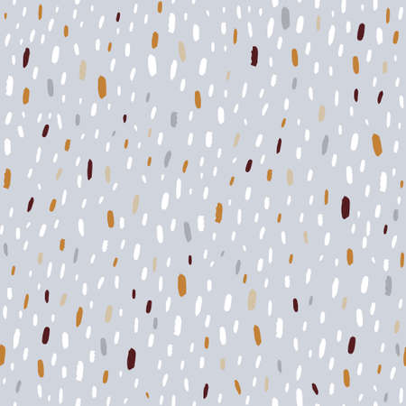 Semless hand drawn pattern with colorful brush strokes made with ink. Abstract texture for fabric, textile, apparel. Vector illustrationのイラスト素材