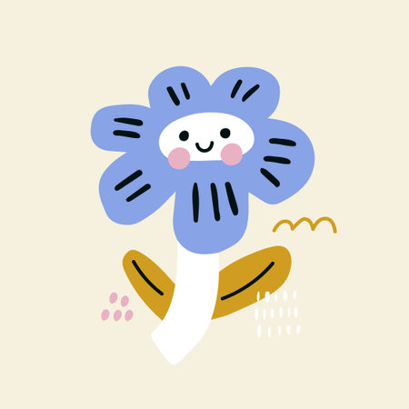 Floral seamless pattern with hand drawn flowers. vector illustration. Greet foe fabric, textile, digital papers.のイラスト素材