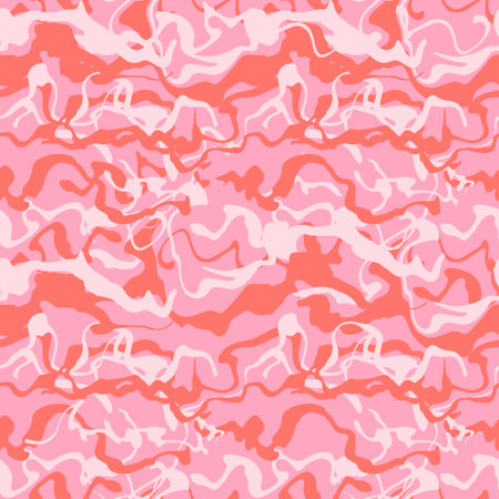 Seamless hand painted style pattern. Abstract flow paint, wave texture. Vector background.のイラスト素材