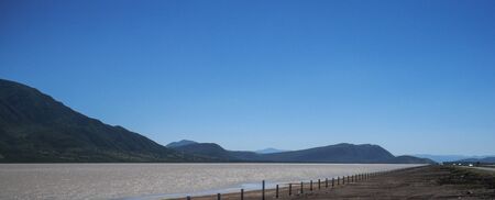 The Zacualco's lake and the Highway